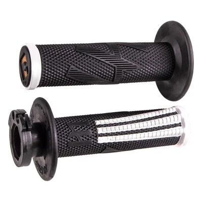 Odi V2 Emig Pro MX Lock-On Grips Black/White For Suzuki DR650SE 2007-09,2011-14 - Image 1 of 3