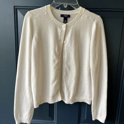 GAP Kids Girls Sweater Cardigan XXL Cream White Ivory 14 16 Lightweight Adult XS - Image 1 of 4