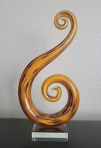 VTG Hand Blown Murano Glassware Art Glass Fused Sculpture - Picture 1 of 7