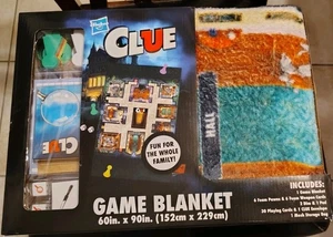 New Hasbro Clue Board Game With Floor Fleece Blanket 90 x 60 - Picture 1 of 5