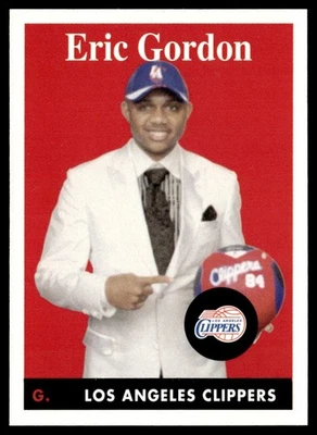 2008-09 Topps 1958-59 Variations Eric Gordon Rookie Los Angeles Clippers #202 - Image 1 of 2
