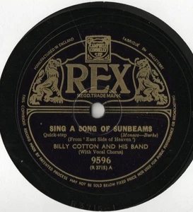 BILLY COTTON AND HIS BAND 78 - SING A SONG OF SUNBEAMS - THAT SLY OLD GENTLEMAN - Bild 1 von 3