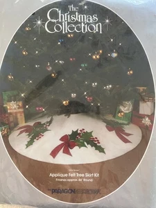 Vintage Paragon Christmas Collection Baumrock aus Filz & Pailletten - Bild 1 von 4