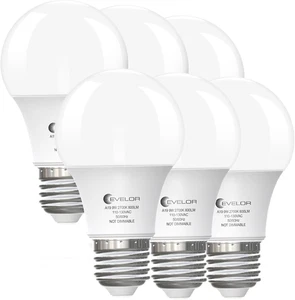 6-Pack A19 LED Light Bulbs,60 Watt Equivalent Soft White 2700K with E26 Base,Eff - Picture 1 of 12