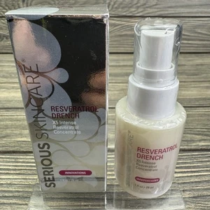 SERIOUS SKIN CARE RESVERATROL DRENCH X5 INTENSE (NIB/1oz/Full Size/Sealed) - Picture 1 of 8