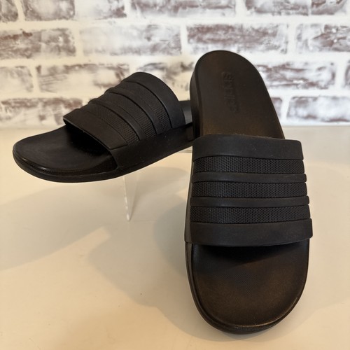 Adidas Adilette Comfort Uomo Slides 10 Donna 11.5 Core Nero Sandalo Sportivo