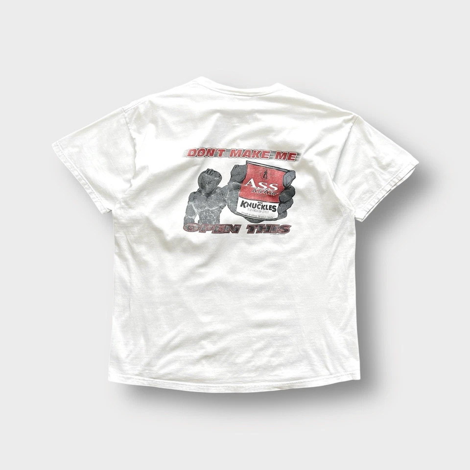 Vtg 90s Cowboy Up Can of Whoop Ass Shirt, Big Logo, Western USA Country XL Funny - Image 1 of 4