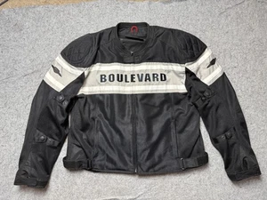 Suzuki Boulevard Jacket Mens 2XL Black Gray Mesh Motorcycle Riding Armored M109R - Picture 1 of 22
