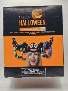 Inflatable Spider Ring Toss Halloween Party Game Spider Hat Blow Up Rings - Picture 1 of 3