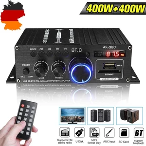Power Amplifier Verstärker Bluetooth 5.0 Stereo 2 Kanal,HiFi Audio Verstärker - Bild 1 von 19