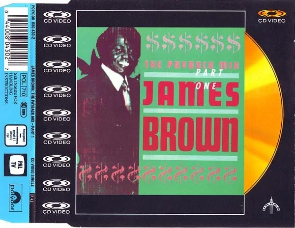 James Brown Payback Mix - Part One CD video UK Polydor 1988 video 0804302 - Image 1 of 3
