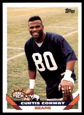 1993 Topps Curtis Conway RC Chicago Bears #12 - Image 1 of 2