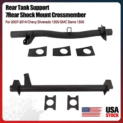 Soporte de tanque trasero y travesaño de montaje de amortiguador trasero para Chevy Silverado/GMC 07-14 Foto 1 de 4