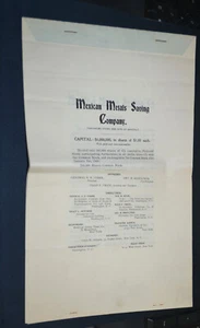 Mexican Metals Saving Company 1904 prospectus - Picture 1 of 1
