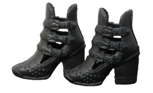 Mattel Barbie Muñeca Fashionista Zapatos Repuesto Negro Hebilla Correa Tacones - Imagen 1 de 2