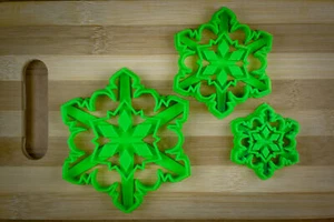 Weihnachten Schneeflocke 4 - XMas Frozen Snowflake - Kristall Schneeflocke Ornament - - Bild 1 von 10