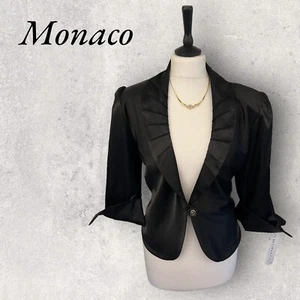 Monaco Womens Black Satin Occasion Jacket Opera Races Formal UK 18 NWT - Picture 1 of 7