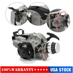 49cc 2 Stroke Engine Motor Pull Start For Pocket Bike Mini Dirt Bike ATV Scooter - Picture 1 of 17