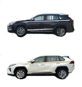 Graphics Waist Line Car Sticker Decal For Toyota Highlander Side Skirt Stripes - Picture 1 of 5