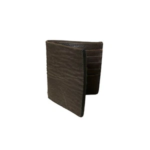 Cartera plegable WILLOW BROOK para hombre genuina piel de tiburón marrón - Imagen 1 de 2