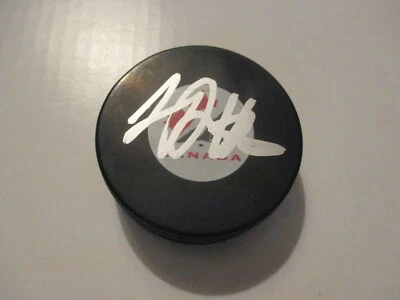 Disco de hockey firmado Team CANADÁ LUC ROBITAILLE PRUEBA Foto 1 de 2