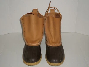 L.L.Bean Men's Original Bean Boots Size 12 Tan\Brown 8" NEW - Picture 1 of 5