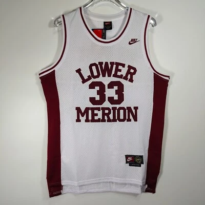 NIKE Kobe Bryant #33 Weißes besticktes Basketballtrikot