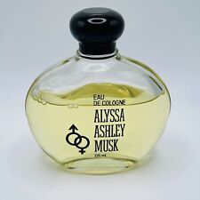 VINTAGE Alyssa Ashley Musk Eau De Cologne Splash. 225 ML 7.6 OZ. VERY RARE!