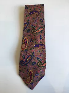 ETRO Milano 1990's Silk Paisley Necktie Neck Tie (FFF) - Picture 1 of 6
