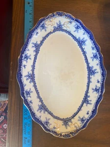 John Maddock Hamilton Flow blaue Sauciere Goldrand  - Bild 1 von 7