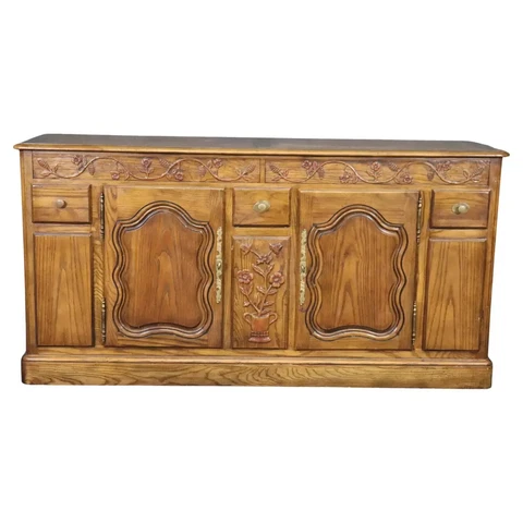 Milling Road by Baker Furniture Country French Oak Sideboard Buffet, circa 1980 Cover