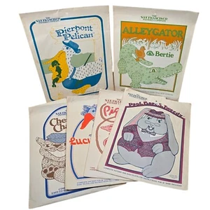San Francisco Pattern Co Stuffed Animal Sewing Pattern Lot VTG 80s Lucy Goosey - Picture 1 of 23