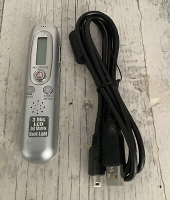 SANYO ICR-A190M Digital Voice Recorder - Dictaphone - Tested - Image 1 of 4