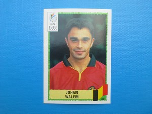 Panini UEFA Euro 2000 Blue Back #106 Johan Walem Belgium Figure