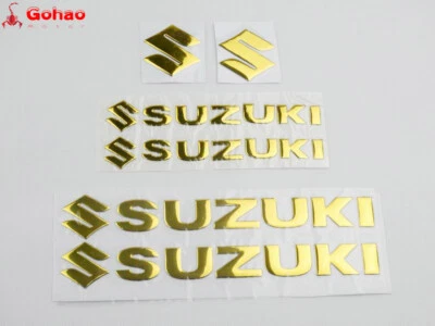 Juegos dorados 3D emblema tanque de combustible motocicleta letras carenado/insignia guardabarros pegatina Foto 1 de 4