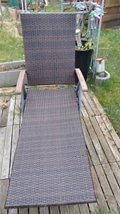 Gartenliege v . Florabest (Rattan) braun - Bild 1 von 4