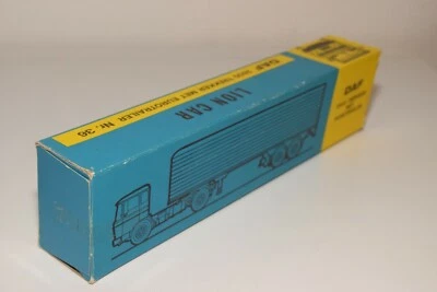 1:43 LION CAR 36 DAF 2600 TRUCK TRAILER ORIGINAL EMPTY BOX EXCELLENT CONDITION - Image 1 of 4