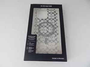 Coach Protective Case with Magsafe For iPhone 16 Pro Max Clear/Multi New - Picture 1 of 7
