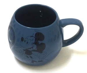 New Walt Disney World 2019 Mickey Mouse Round Ceramic Coffee Mug - Blue 16 oz - Picture 1 of 2