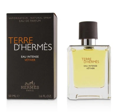 TERRE D'HERMES EAU VETIVER INTENSO HERMES-EDP-SPR-1,6 OZ-50 ML-AUTÉNTICO-FRANCIA Foto 1 de 2