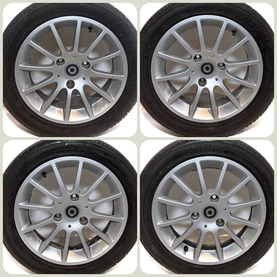 Smart Fortwo II W451 Original Alu-Felgen Sommer-Reifen 175/55 R15 & 155/60 R15 - Bild 1 von 4