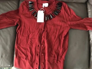 NEU Kate Spade verzierte Strickjacke Gr. M orig. 298 $ - Bild 1 von 2