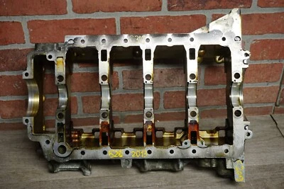 2012-2016 BMW 528I F10 2.0L GAS LOWER ENGINE BLOCK CRANKSHAFT HOUSING 119K OEM - Image 1 of 4