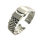 22mm Stainless Steel Jubilee Type Watch Band Strap Bracelet Solid Curved End