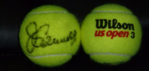 JIMMY CONNORS  AUTOGRAPHED US OPEN TENNIS BALL