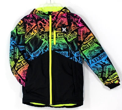 Chaqueta de snowboard estampada Hurley polar ártico cremallera completa con capucha niños grandes 14/16 (L) Foto 1 de 4