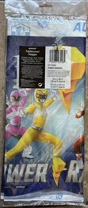 Power Rangers Classic Plastic Tablecover 54x96 Party Birthday Supply New - Picture 1 of 3