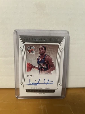 National Treasures Isiah Thomas 2021 Auto Treasures Of The Hall/99 Foto 1 de 2