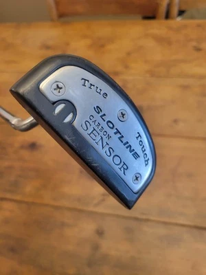 Slotline Carbon Sensor Mallet Stripes Golf Putter 35.5” Right Handed - Image 1 of 4