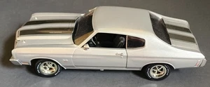 1:18 Diecast Johnny Lightning 1970 Chevy Chevelle (Silver/Black Stripes) - Picture 1 of 3